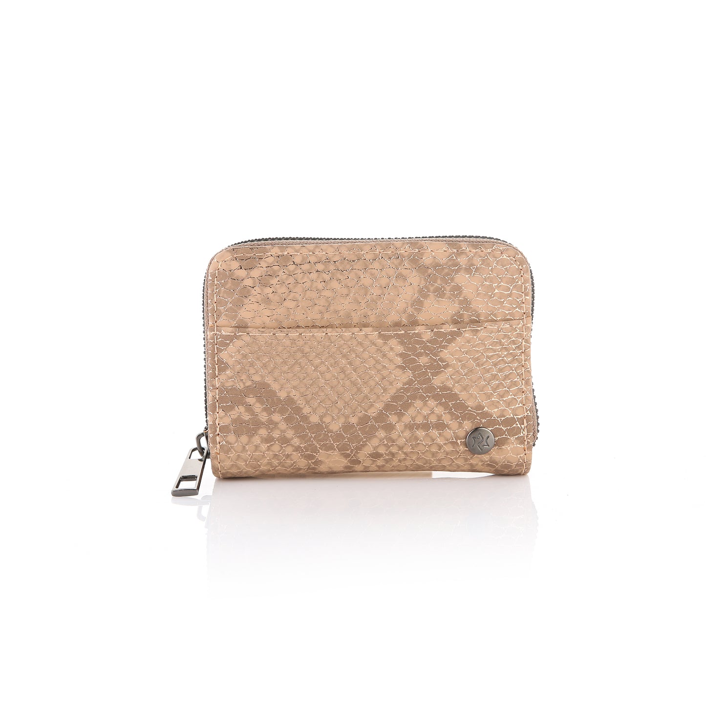 Dieren print portemonnee Champagne
