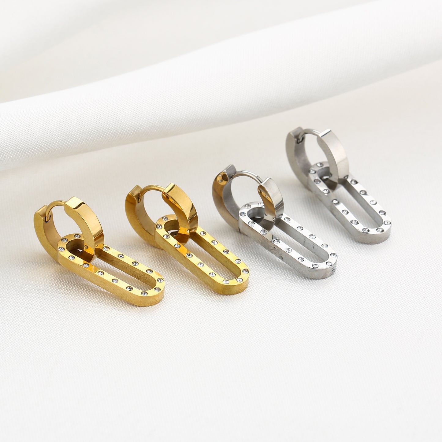 Statement oorbellen Zilver