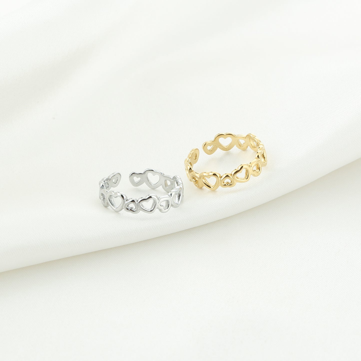 Hartjes ring Zilver